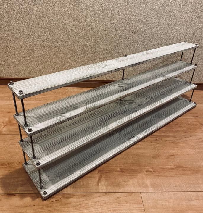 ディスプレイラック　コレクションラック　飾り棚　サイズオーダー シャビーシック