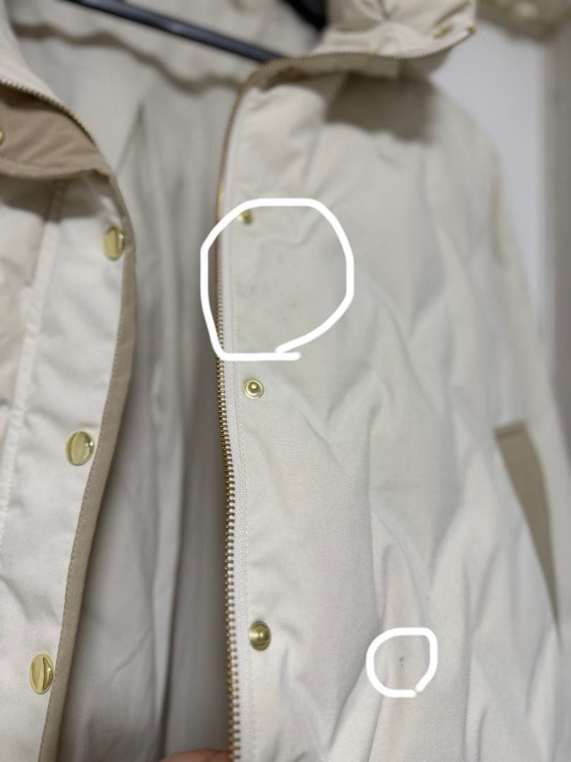 配色テントラインダウンジャケット　Jena espace merveilleux