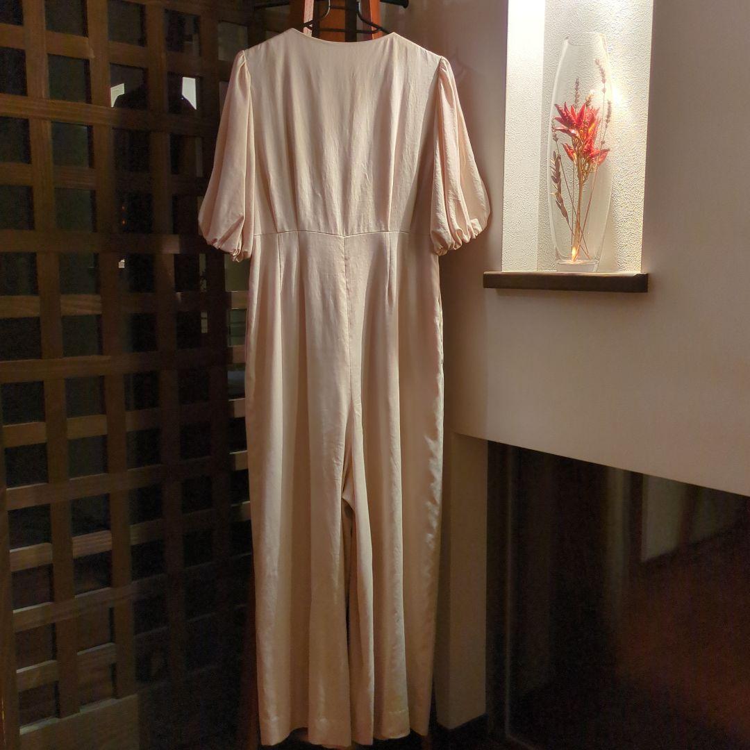 極美品 Ballsey セルロースツイル パフスリーブオールインワン 34