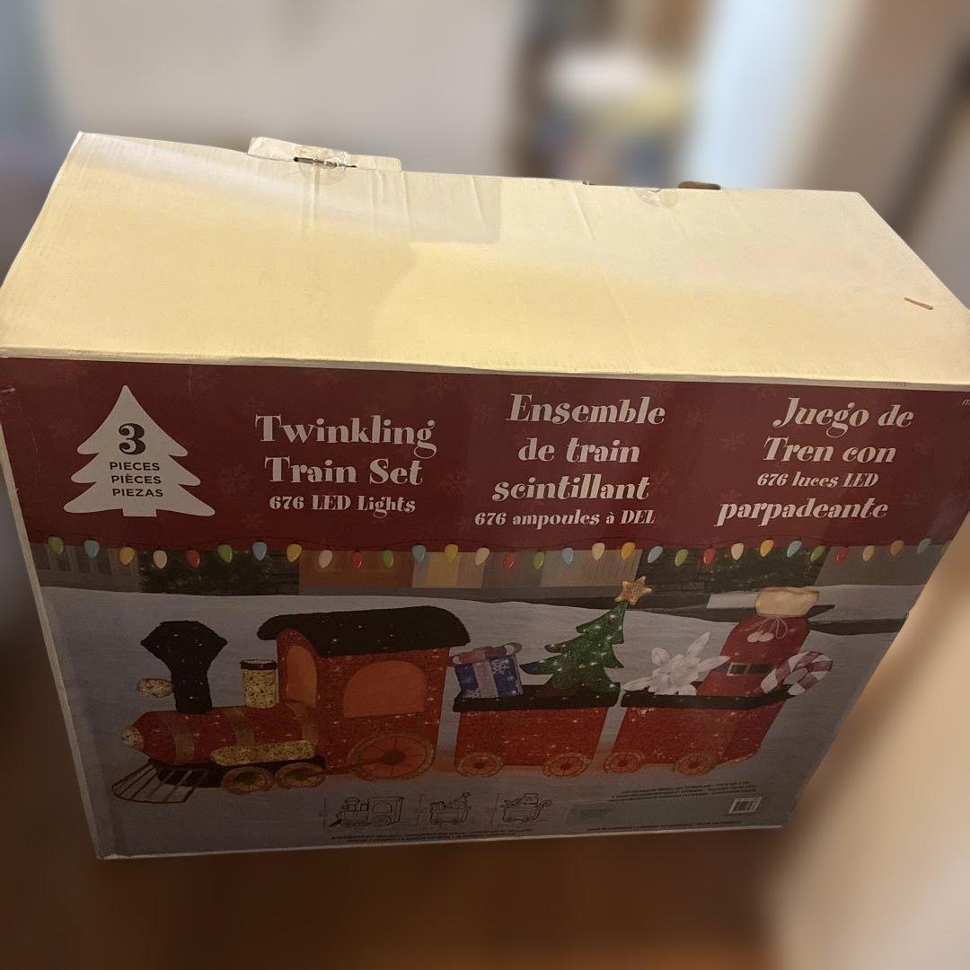 コストコクリスマス装飾 列車セット LEDライト 3ピース