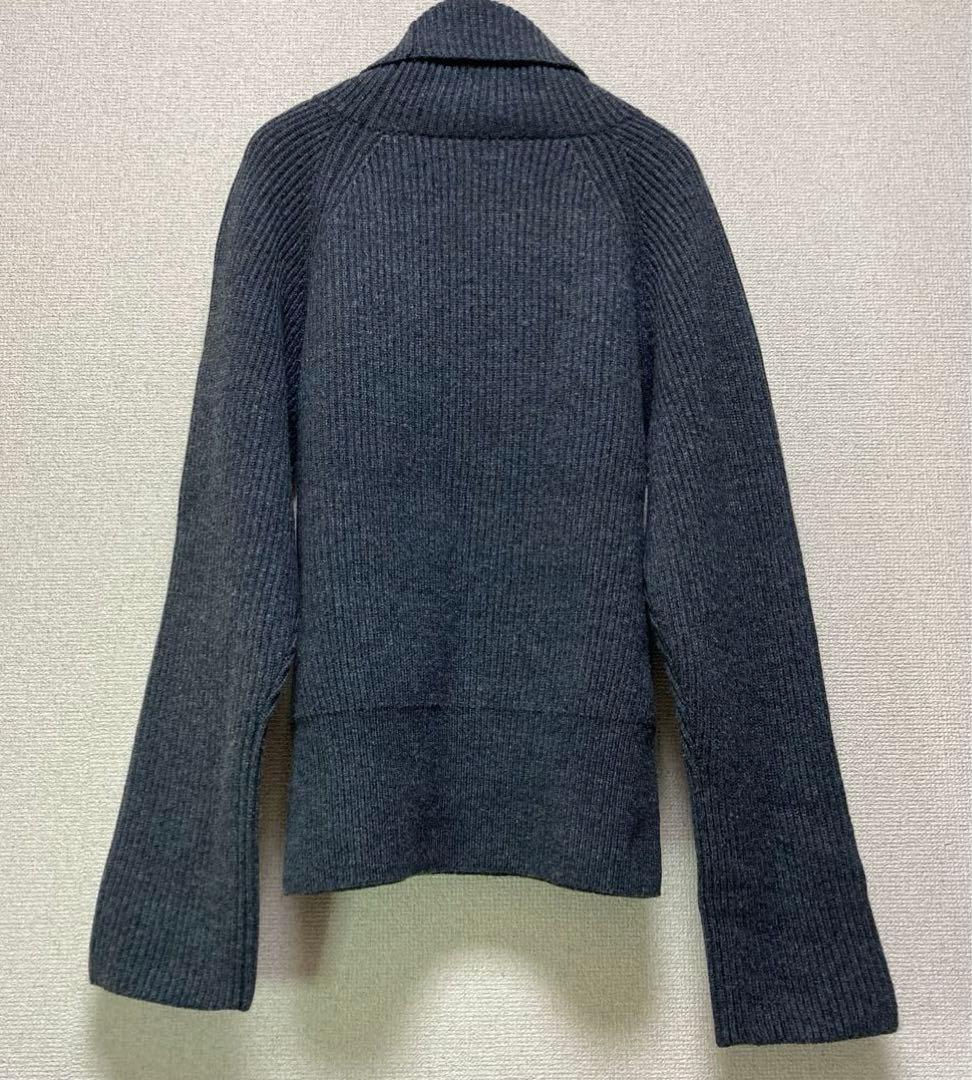 SINME グレー タートルネック ニットセーター 長袖 シンメ
