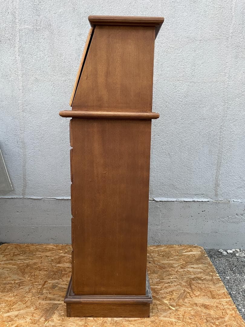 ★ 古家具 昭和レトロ チェスト ミラー 扉 付 ジュエリーボックス 引き出し