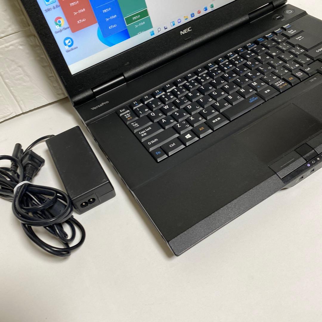 Windows11 オフィス付高速起動SSD NEC VersaproノートPC