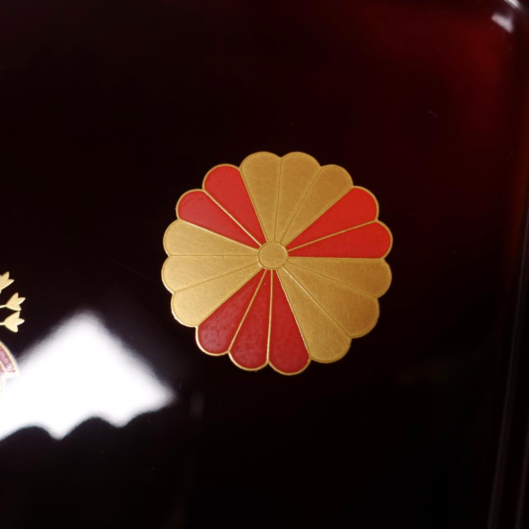 輪島塗 溜塗 高台寺蒔絵 角皿 10客 天然木製漆器