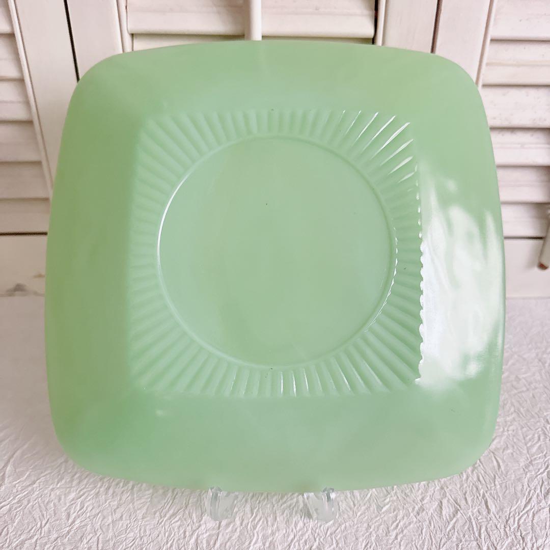 美品 ファイヤーキング fireking チャーム プレート スクエア レア