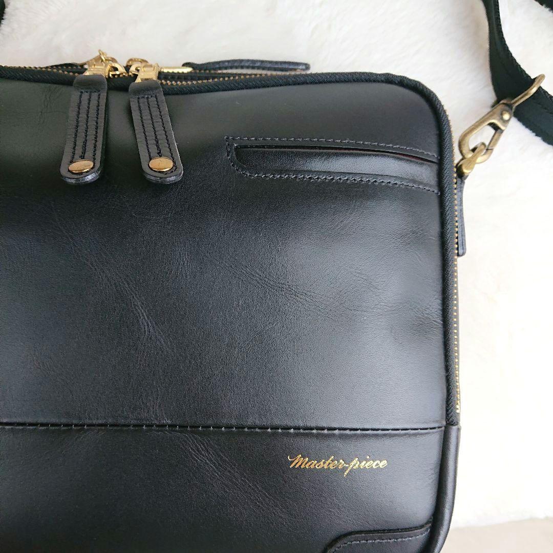 サンサン Master Piece マスターピース レザーショルダーバッグ