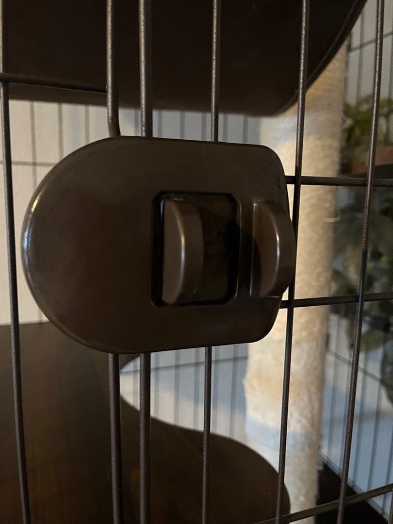 ブラウン 3段キャットケージ