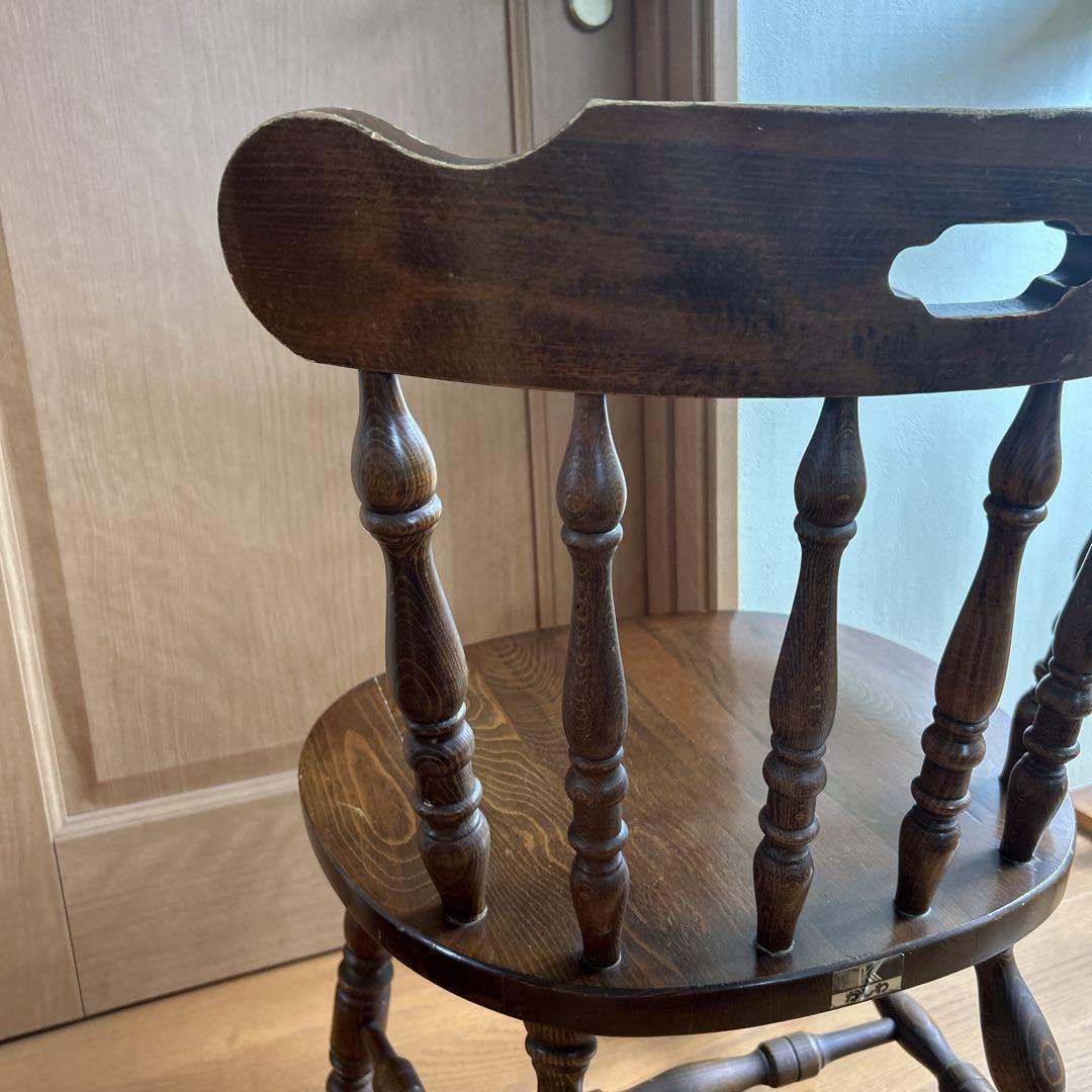 希少 柏木工 ビンテージ チェア 昭和 レトロ 椅子 アンティーク ブラウン