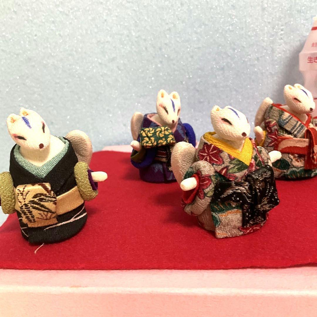 創作人形　ミニ 狐の花魁道中　べらぼう　瀬川