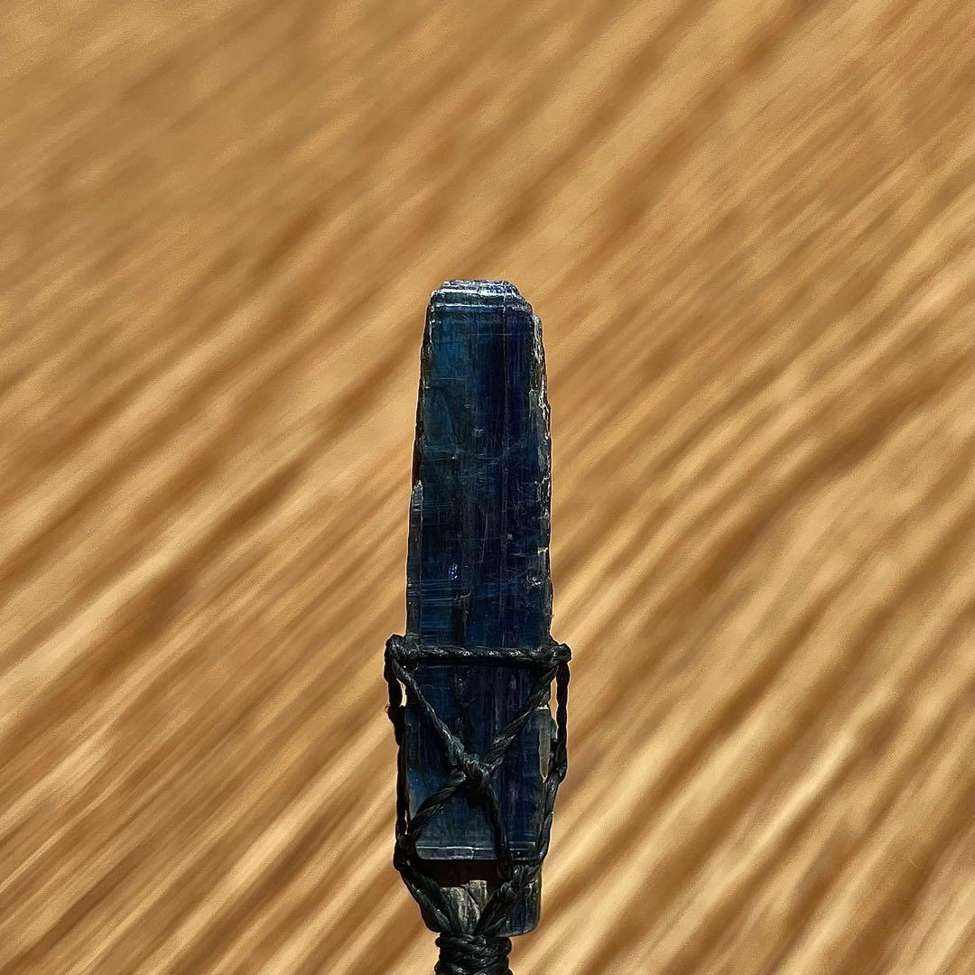 カイヤナイト ネパール産 ＊ ハンドメイド マクラメペンダント ネックレス ②