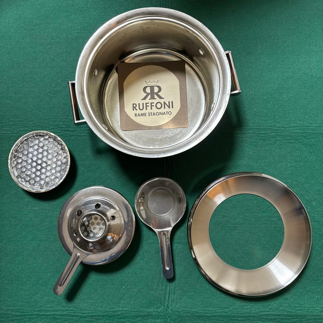 イタリア製Ruffoni made in Italy 銅製 両手鍋 フォンデュ
