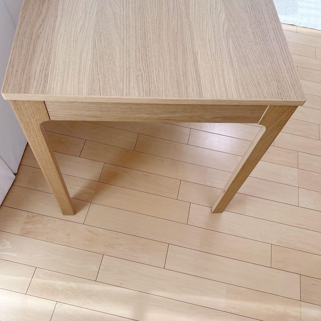 IKEA EKEDALEN 伸長式テーブル W80〜120オーク無垢材 イケア