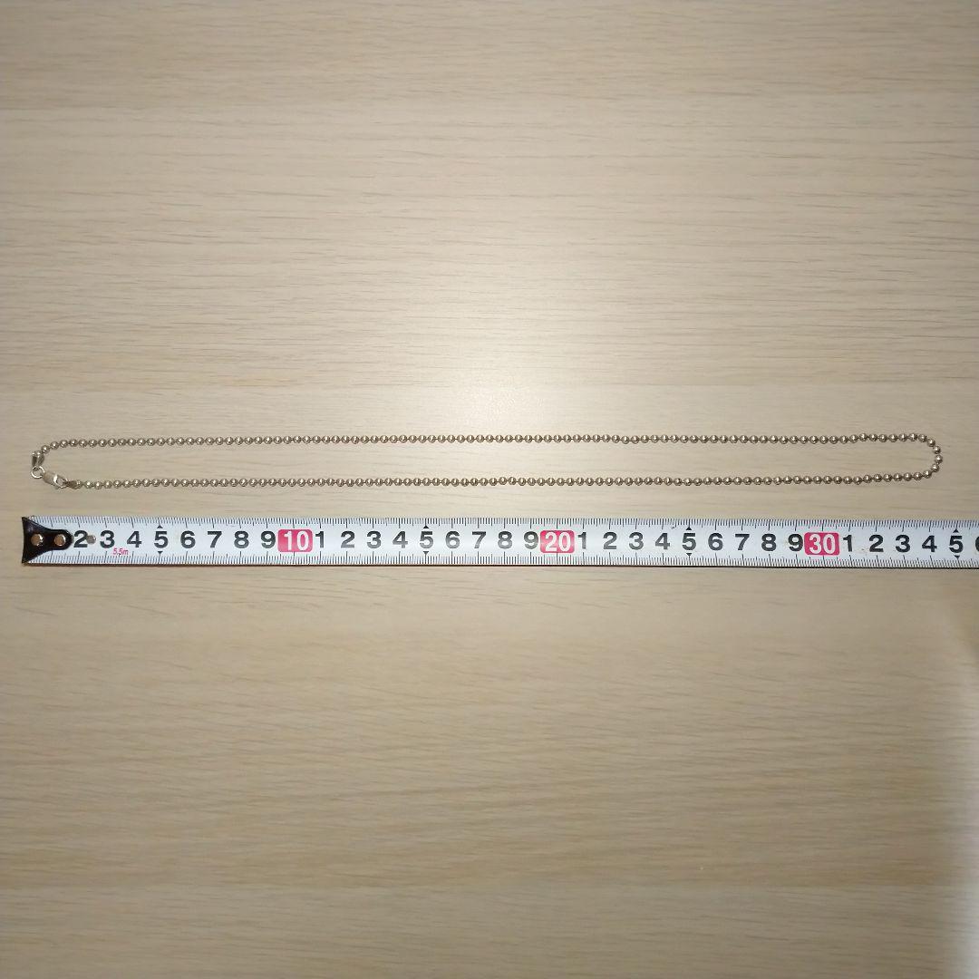 シルバー925 ネックレス 約70cm ボールチェーン アクセサリー