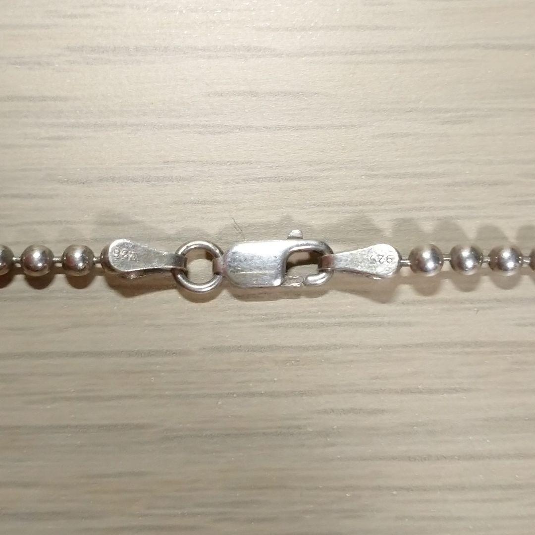 シルバー925 ネックレス 約70cm ボールチェーン アクセサリー