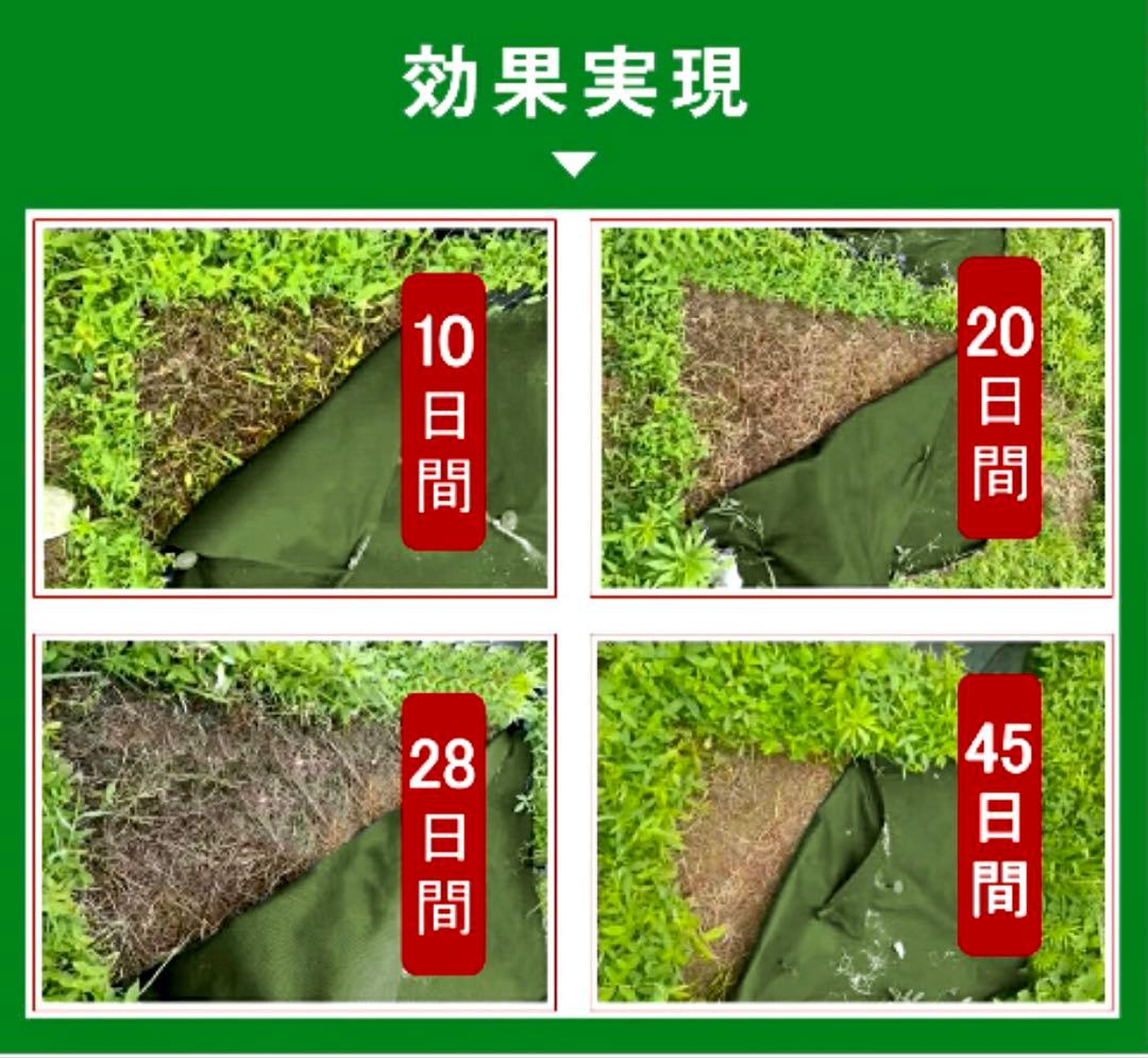 防雑草シート不織布園芸用 高透水 耐久性約８年 1m×50mピン 100本付き