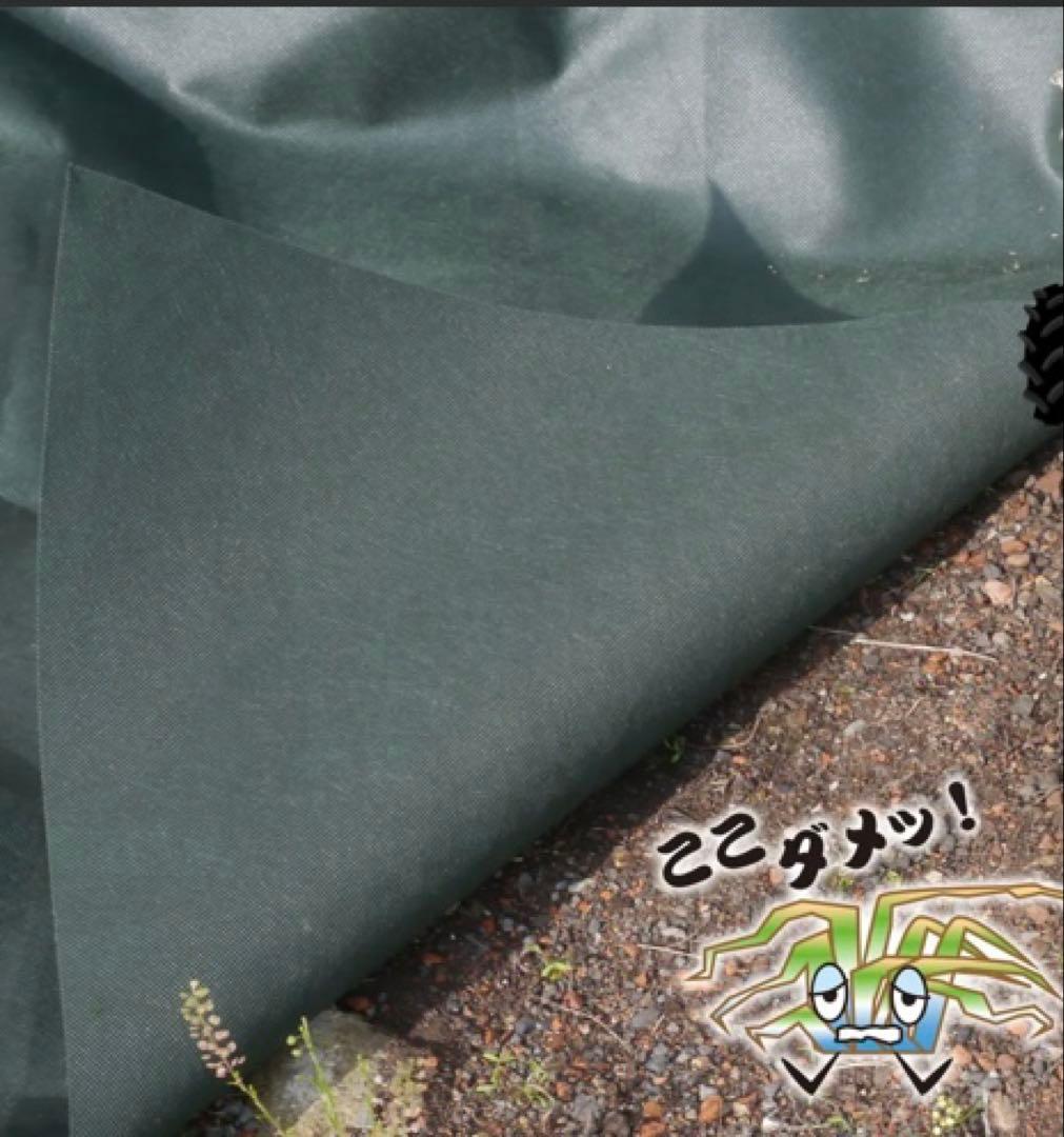 防雑草シート不織布園芸用 高透水 耐久性約８年 1m×50mピン 100本付き
