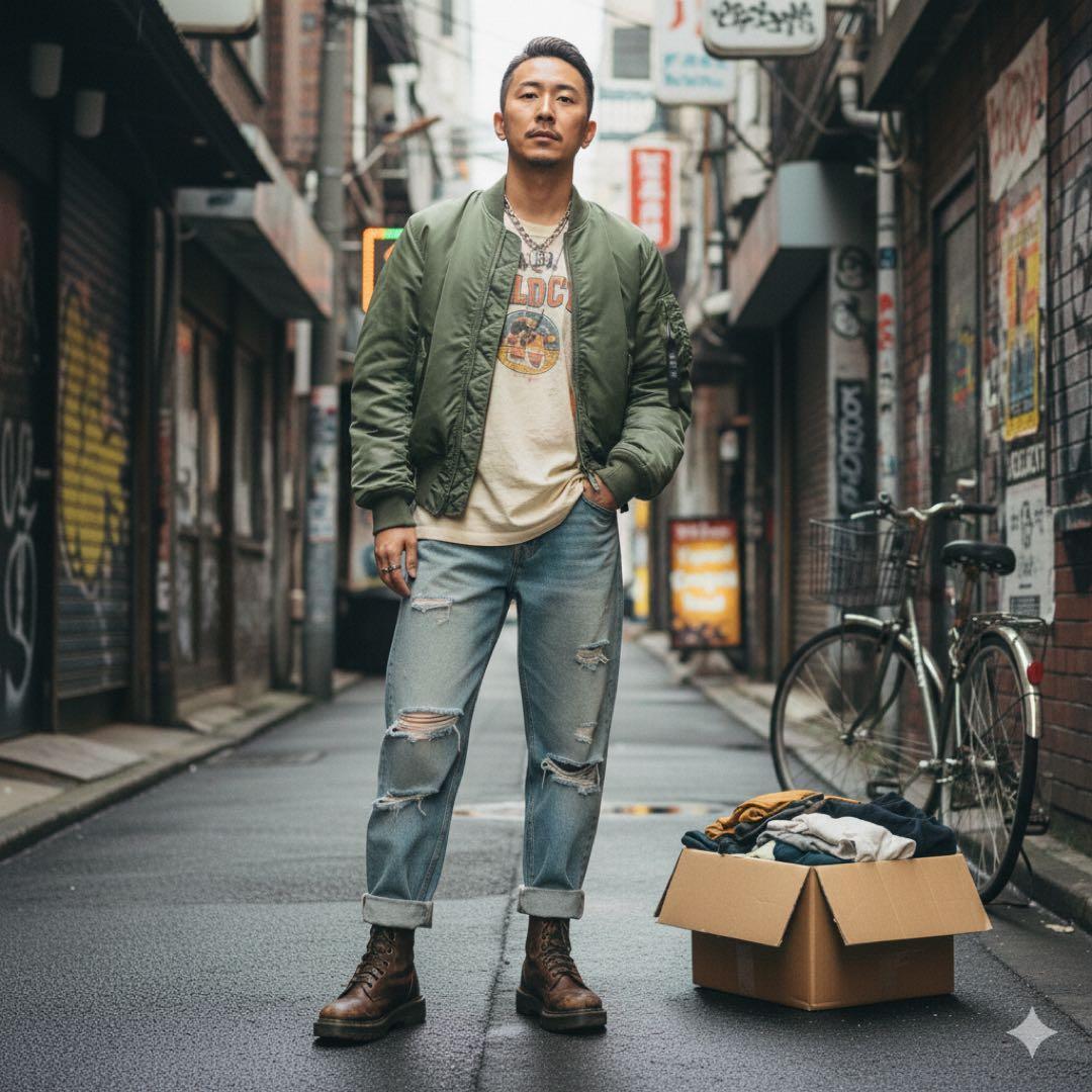 ✨美品✨ アルファ MA-1 フライトジャケット 緑 Mサイズリバーシブル 中綿