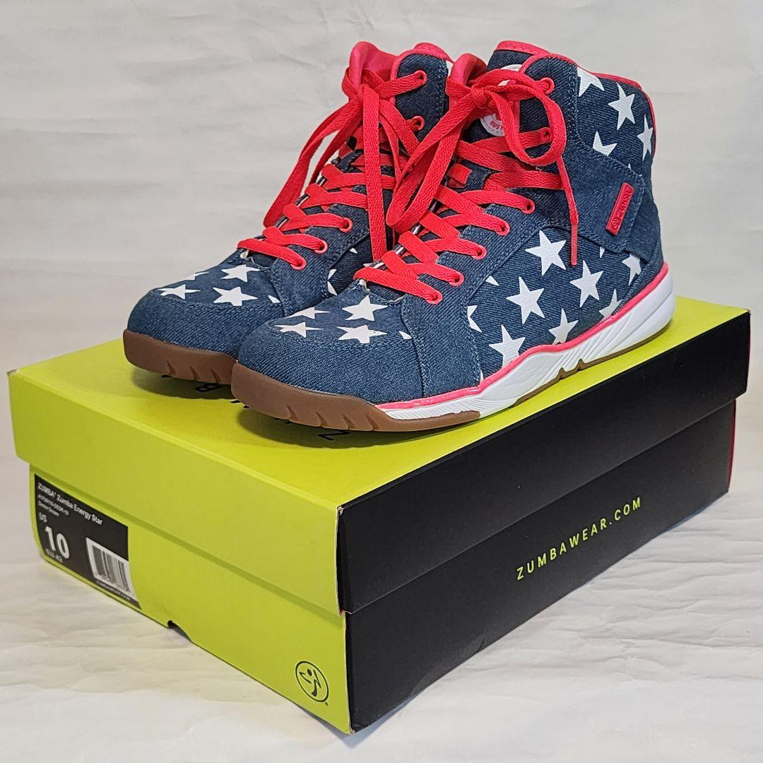 ZUMBA Energy Star US10 デニム ダンスシューズ 27 ①
