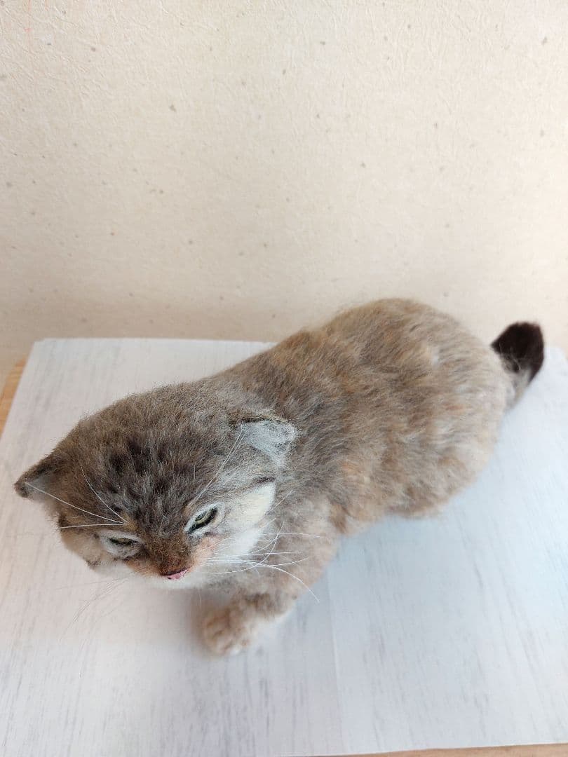 羊毛フェルト　マヌルネコ