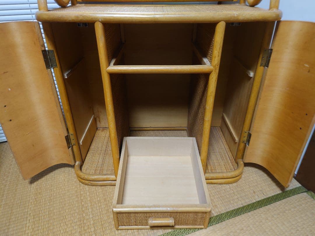 ラタン ドレッサー 鏡台
