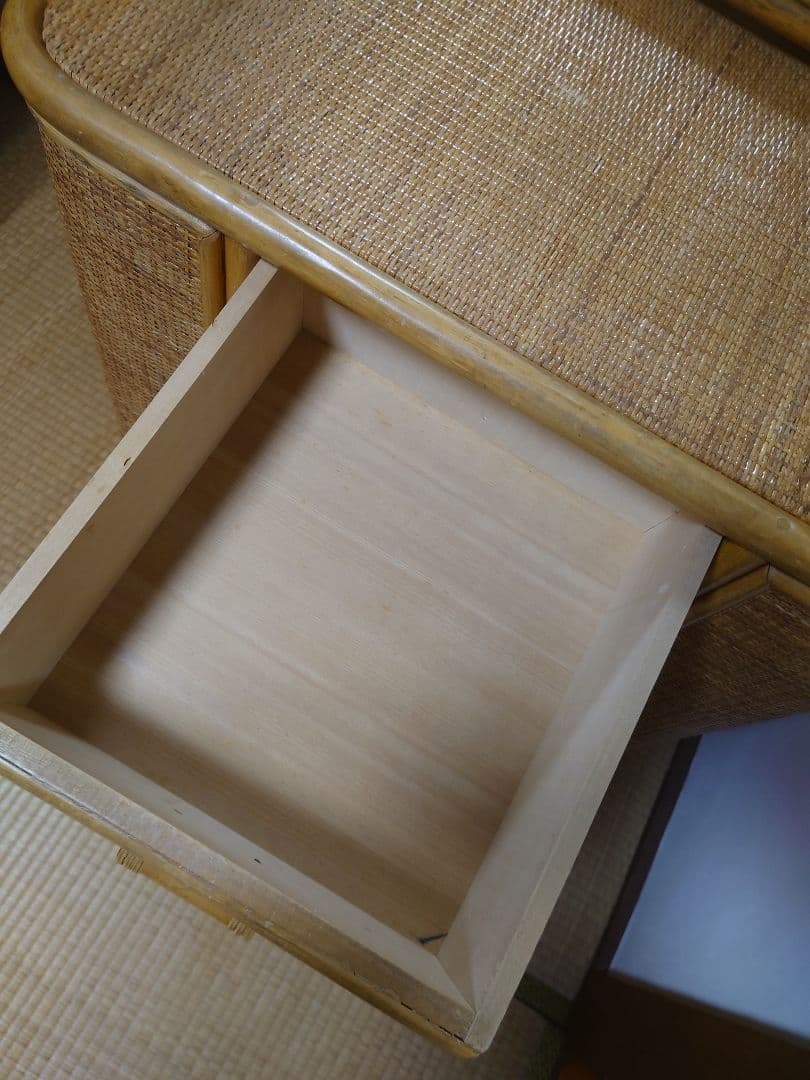 ラタン ドレッサー 鏡台