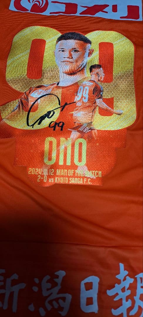 アルビレックス新潟　小野裕二　神ユニフォーム