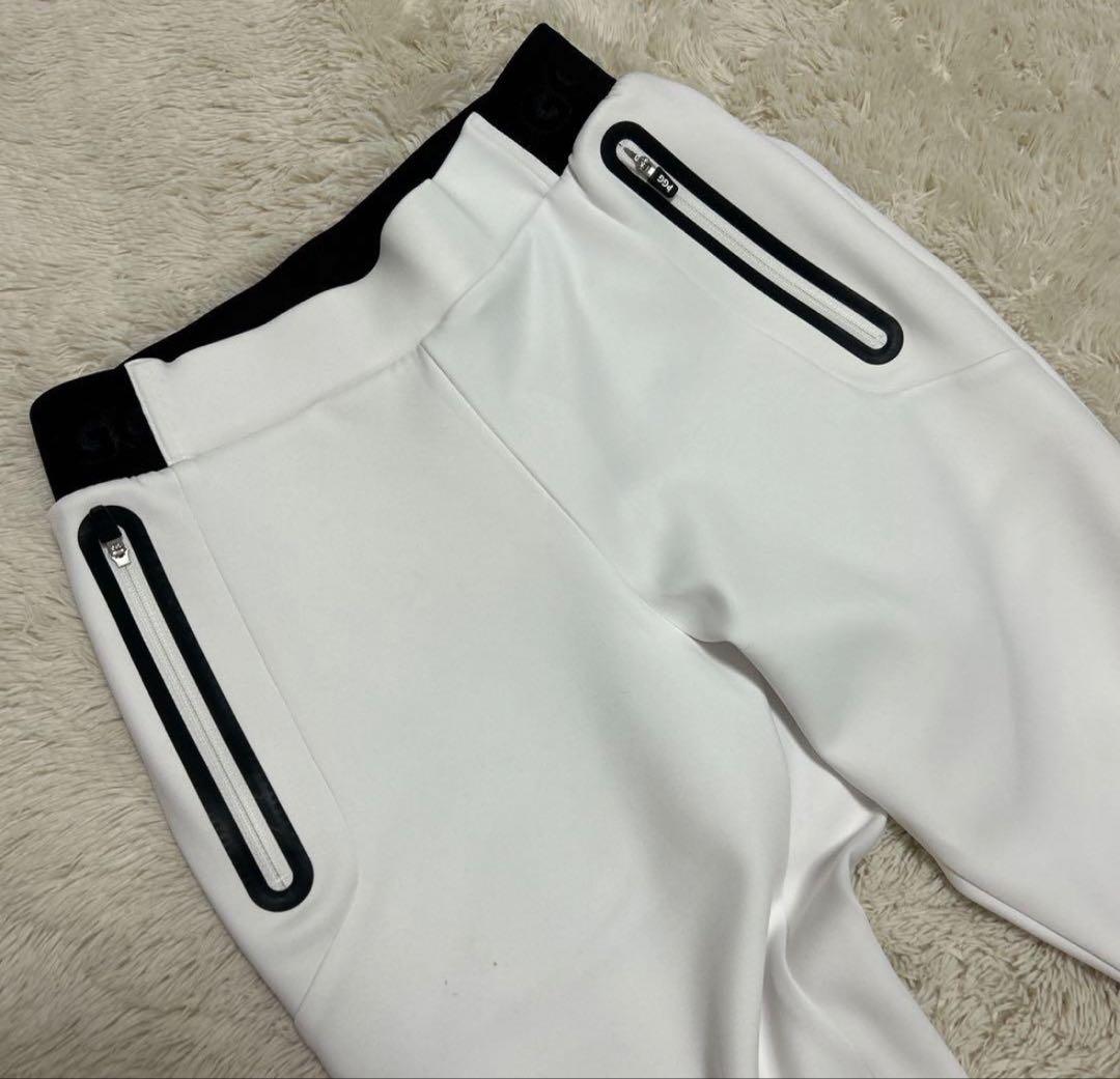 PEARLY GATES PGG スポーツ ジップパンツ ゴルフウェア 白 5