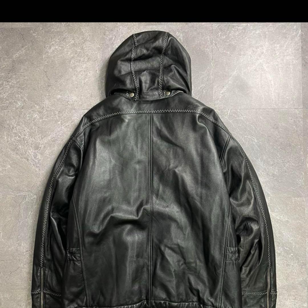 Vintage〈ファイヤーマンレザージャケット 希少 レア 90s ラムレザー〉