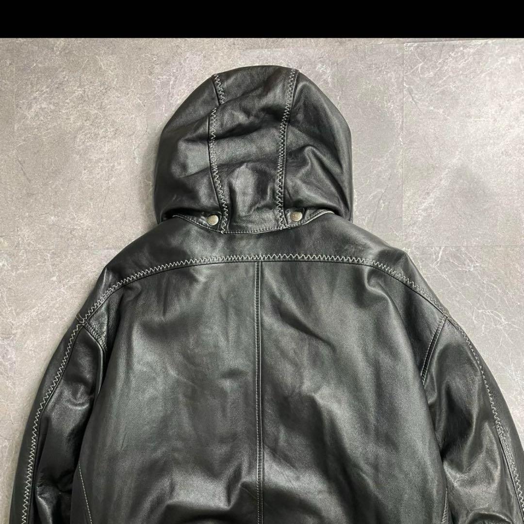 Vintage〈ファイヤーマンレザージャケット 希少 レア 90s ラムレザー〉