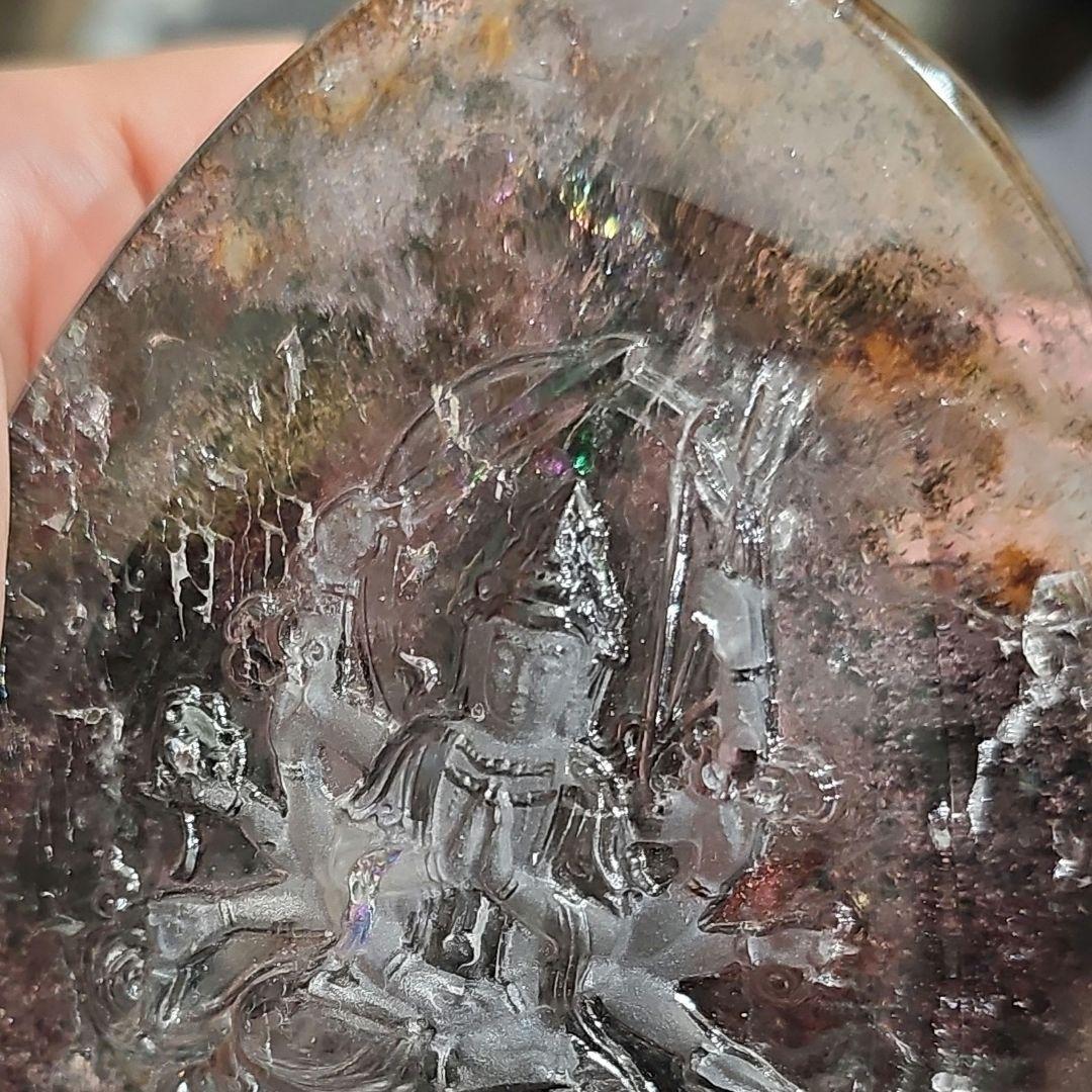 四季ガーデン千手観音　置物台座付き