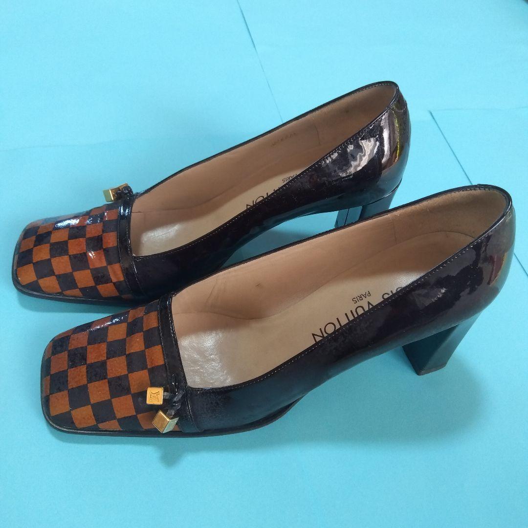 LOUIS VUITTON チェック柄 ハイヒール