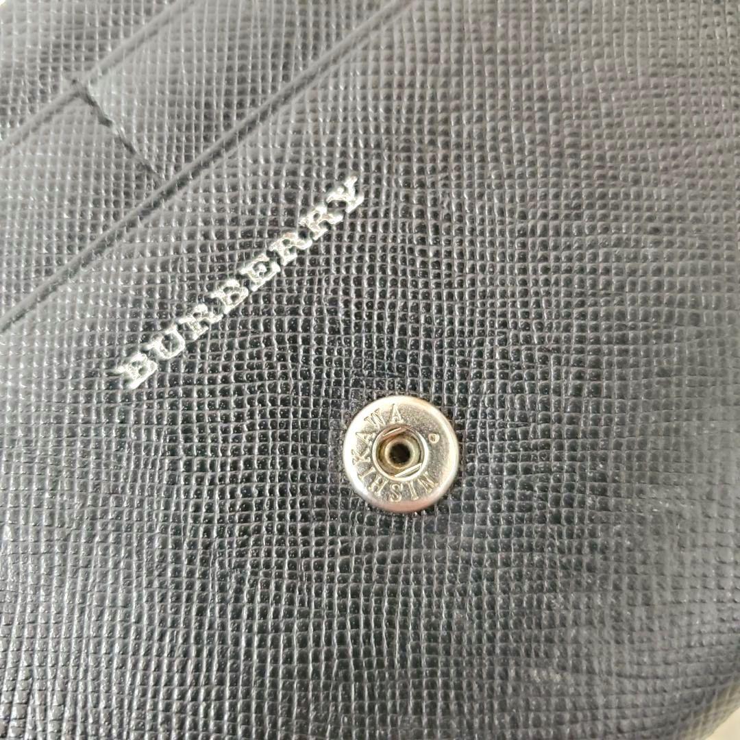 美品 人気モデル バーバリー 長財布 ノバチェック がま口 ブラック 大容量