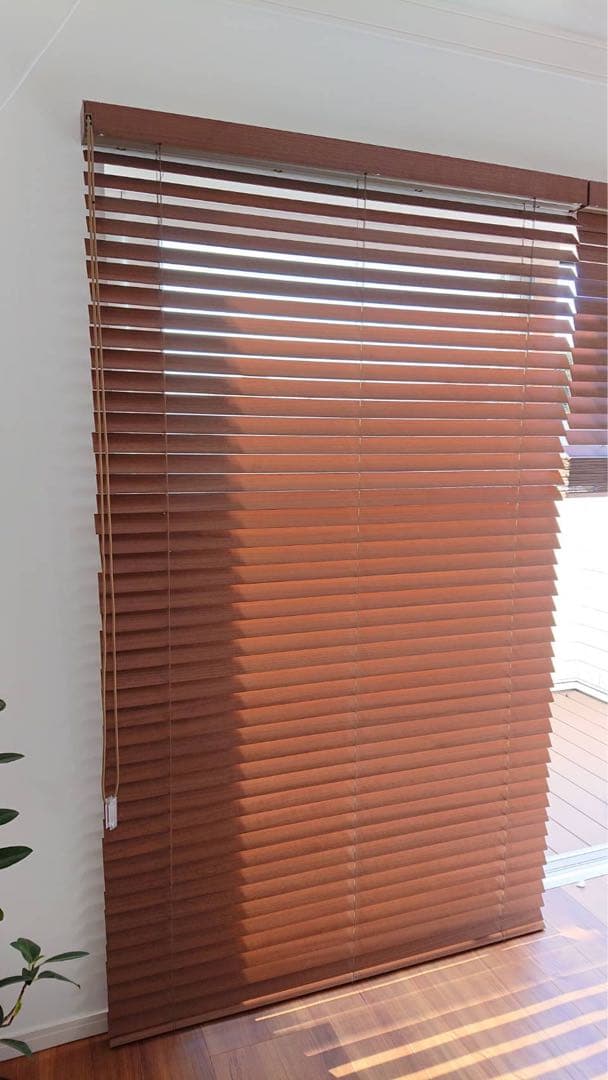 【美品】ノーマン NORMAN 桐 ウッドブラインド 左操作