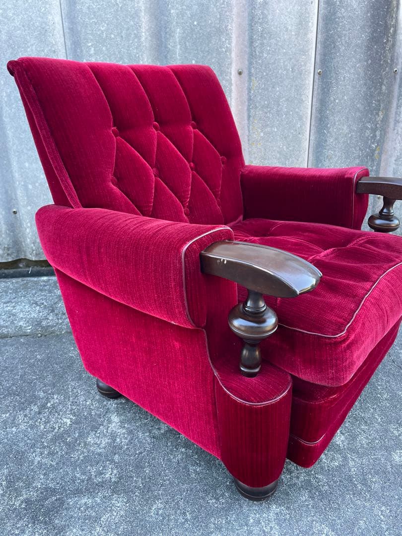 モリシゲ家具/MORISHIGE/オリーブ印/高級/1Pソファ/アームソファ/②