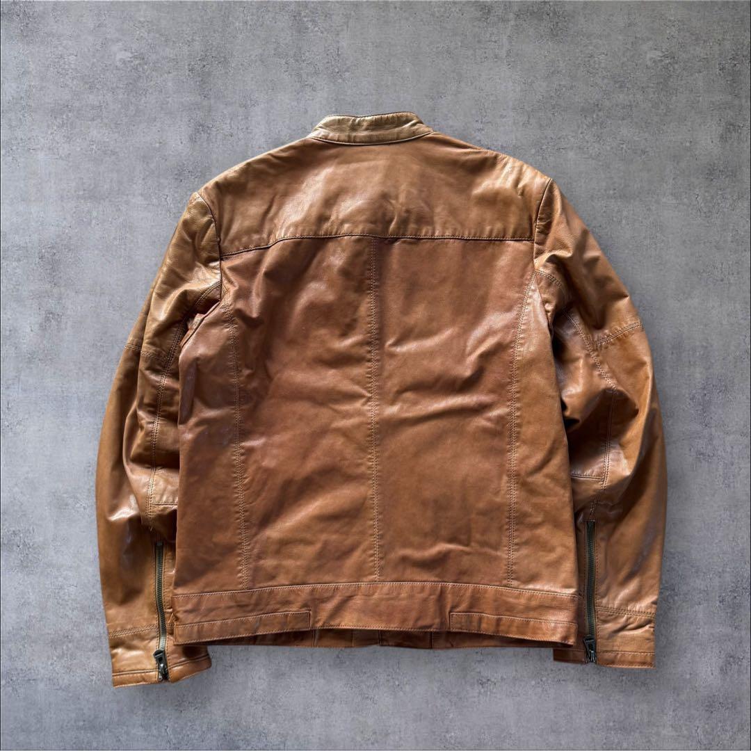 COLE HAAN コールハーン　ゴートスキン M ブラウン　ライダースY2K