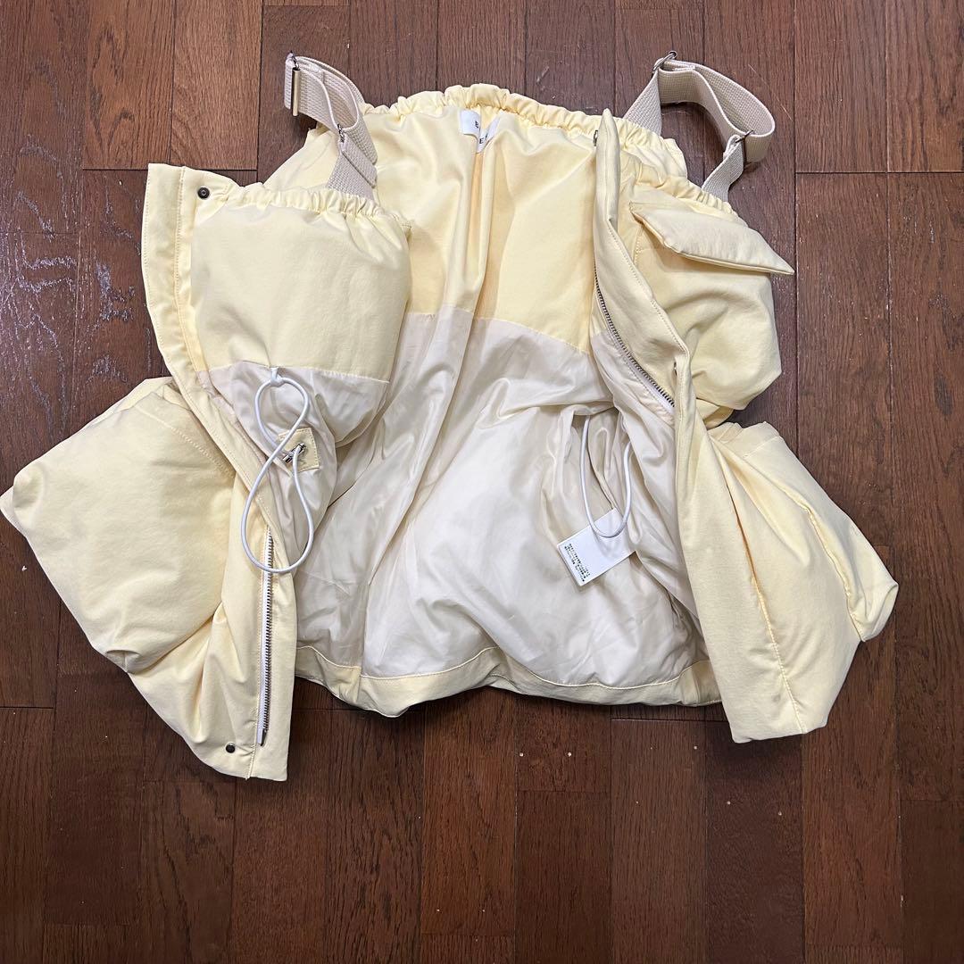 うきこ BELPER ポケットダウンベスト クリームイエロー 23AW