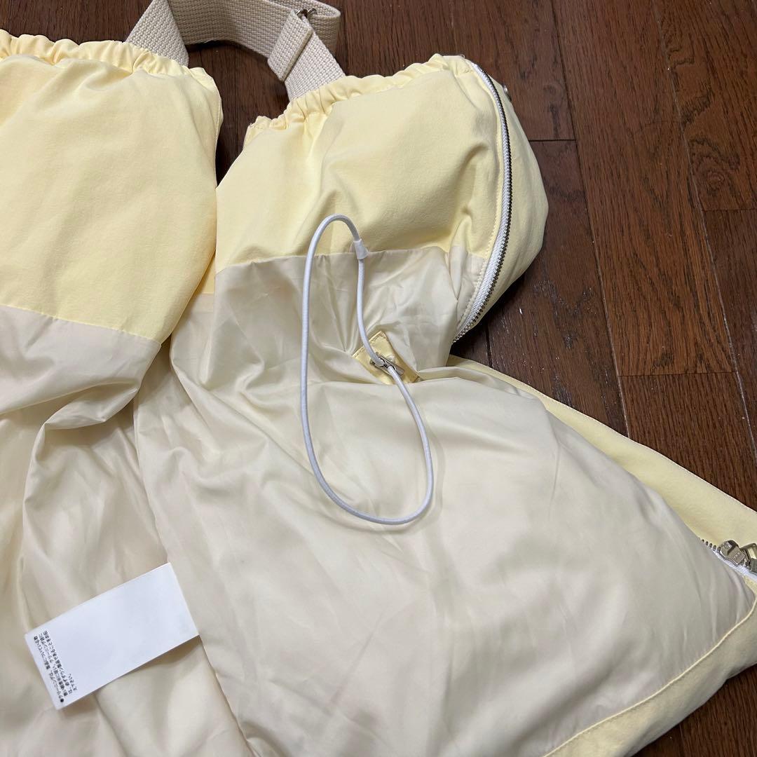うきこ BELPER ポケットダウンベスト クリームイエロー 23AW