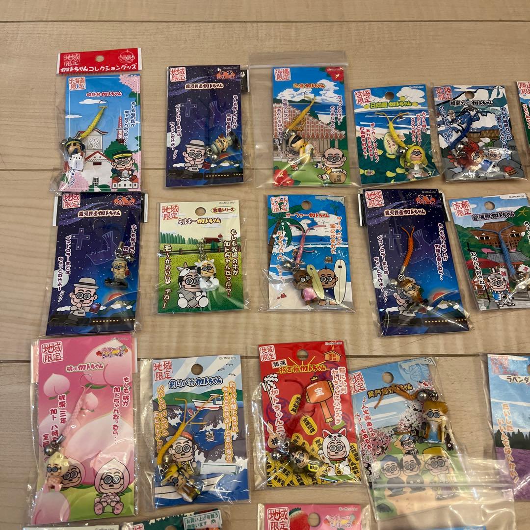 加トちゃん日本全国ご当地加トちゃんキーホルダーストラップ110個