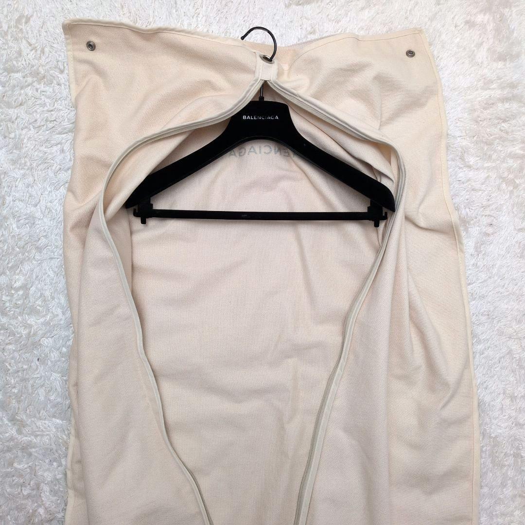 【カバー，ハンガー付き 美品】バレンシアガ　ライダースジャケット　ダブル　黒