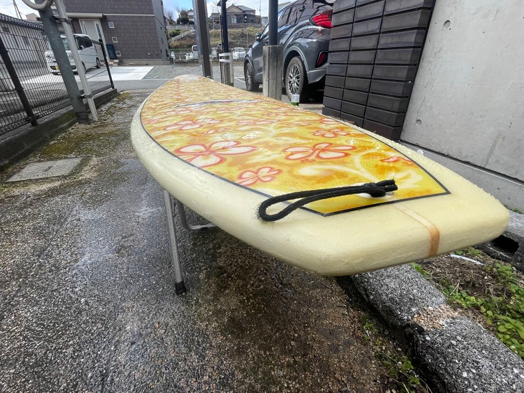 サーフボード セミロング　ファンボード　美品　フィン付き　サーフィン