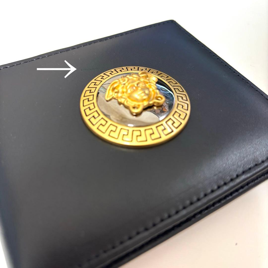 【新品】ジャンニヴェルサーチ 二つ折り財布 メデューサ　ブラック