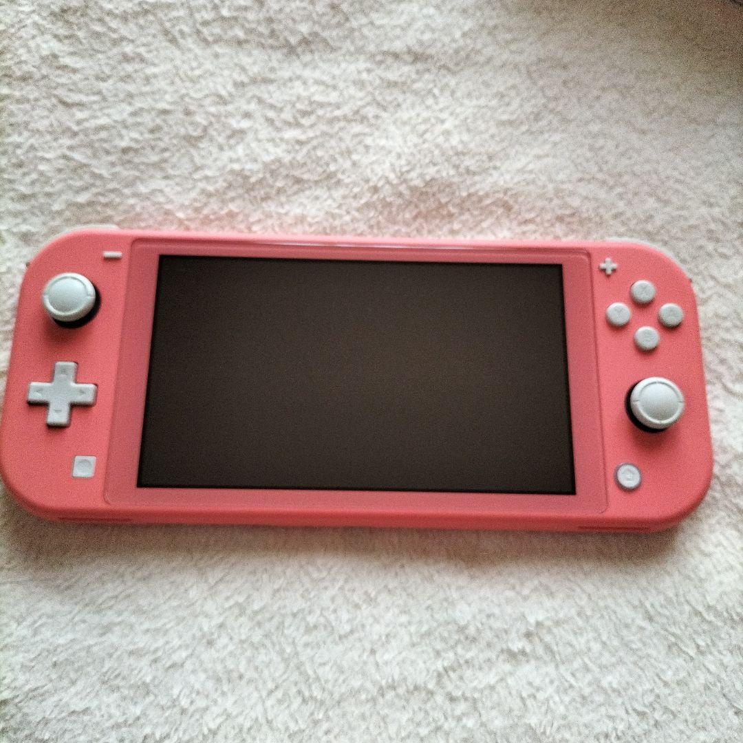 Nintendo Switch Lite コーラルピンク 充電器付き 美品