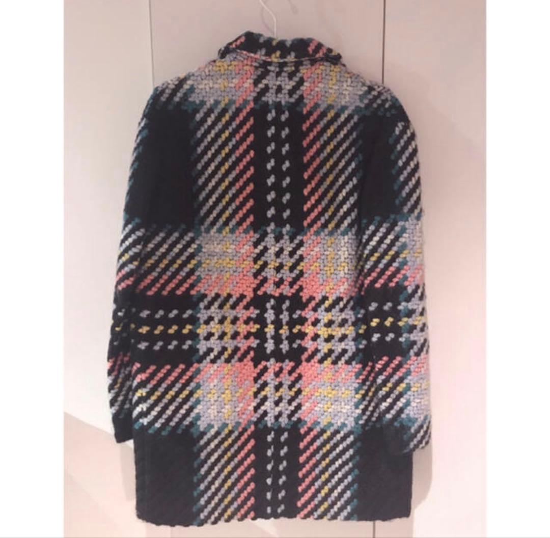 MARNI マルニ　マルチカラーチェック柄オーバーサイズコート