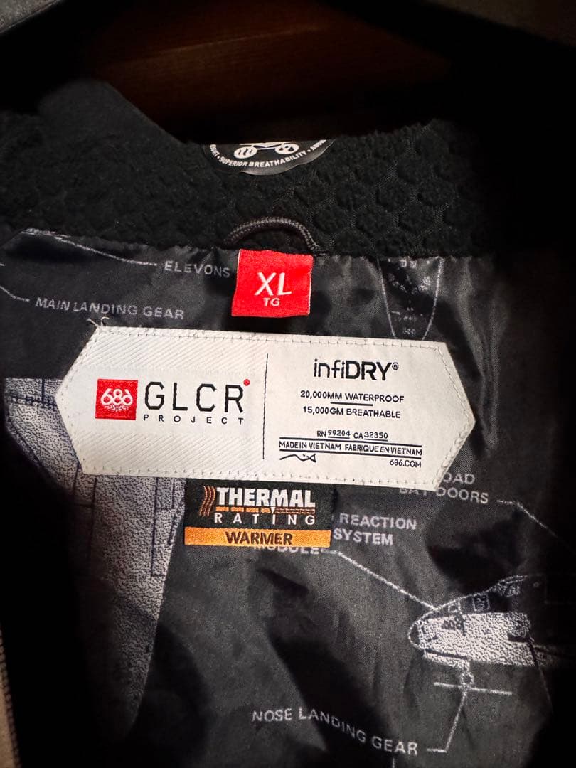 専用　686 NASA コラボ ビブパンセット スノーボードウェア　XL / Ｌ