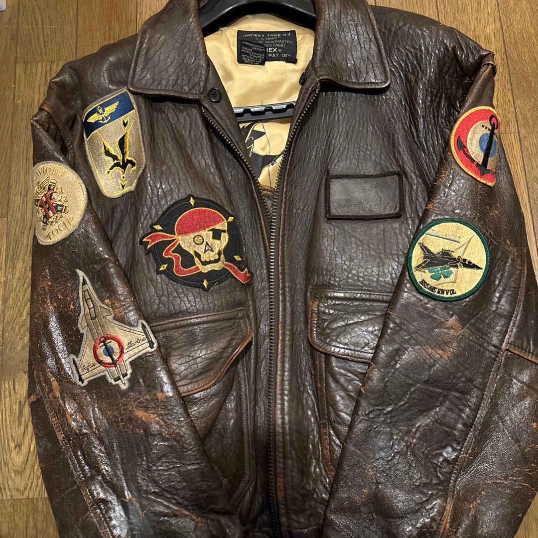 AVIREXレザー製G-1ジャケット