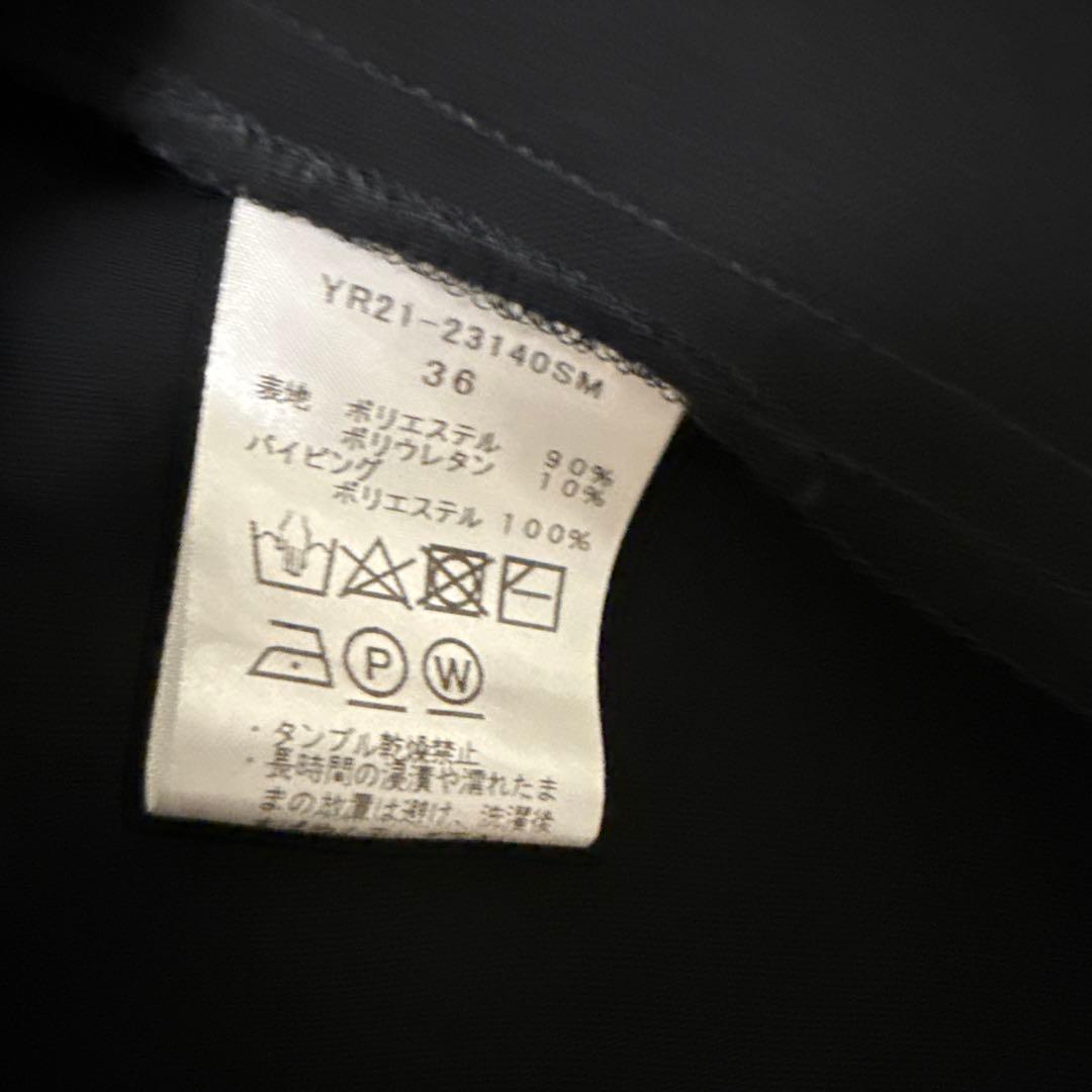 yori 黒 半袖 トップス 36 フリル