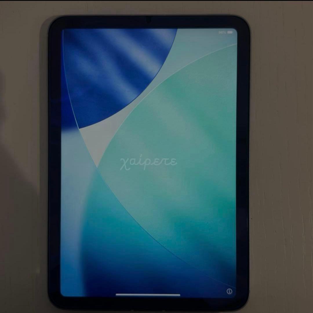 【美品】iPad mini 7 128GB Wi-Fi+Cellular ブルー