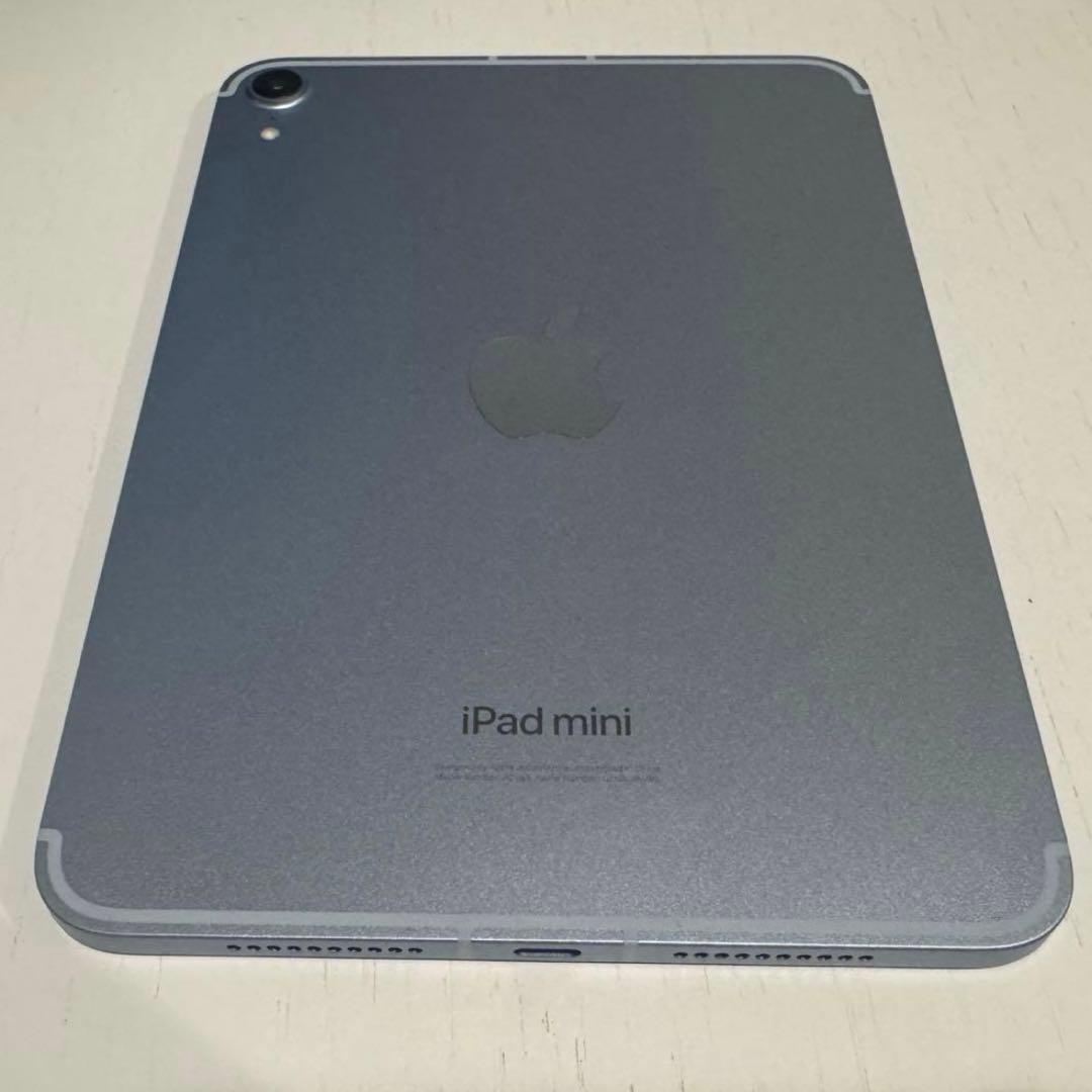 【美品】iPad mini 7 128GB Wi-Fi+Cellular ブルー