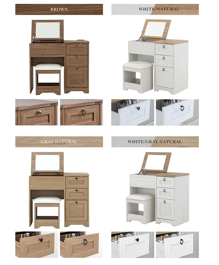 80cm幅　★超特価★佐藤産業　4FUL ANRI（アンリ）デスク ドレッサー7