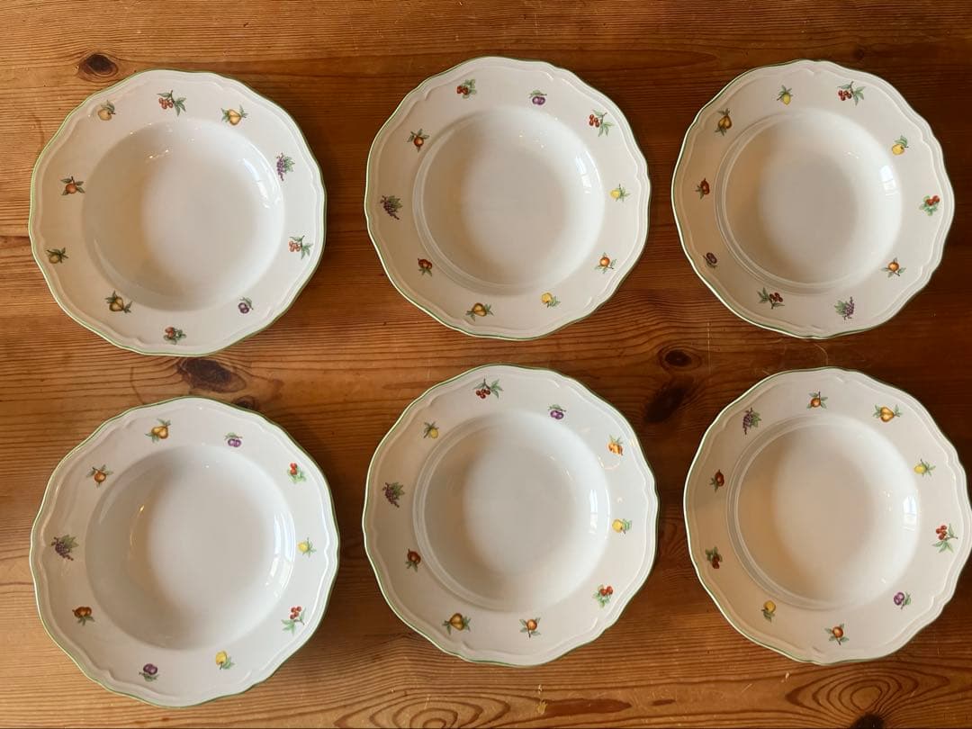 ジノリ　アンティコエデン　23スーププレート×6